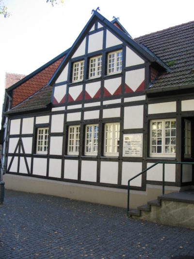Ansicht der Bücherei in Ascheberg von außen