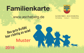 Ansicht der Familienkarte der Gemeinde Ascheberg