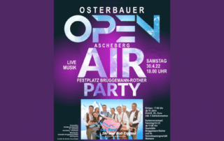 Plakat Osterbauer Open Air Party 2022