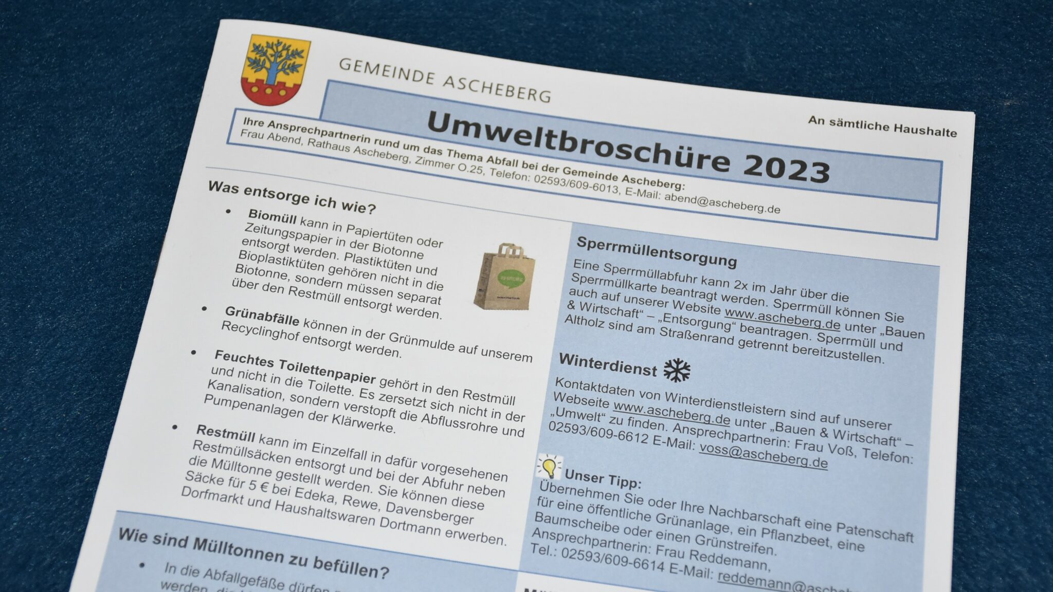 Umweltbroschüre 2023 Gemeinde Ascheberg