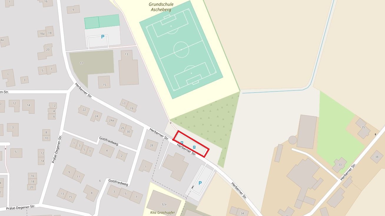 Karte Parkplatz Herberner Straße